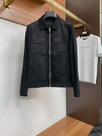 2026新款男士休闲定制商务翻领夹克外套 高仿诺悠翩雅夹克/外套