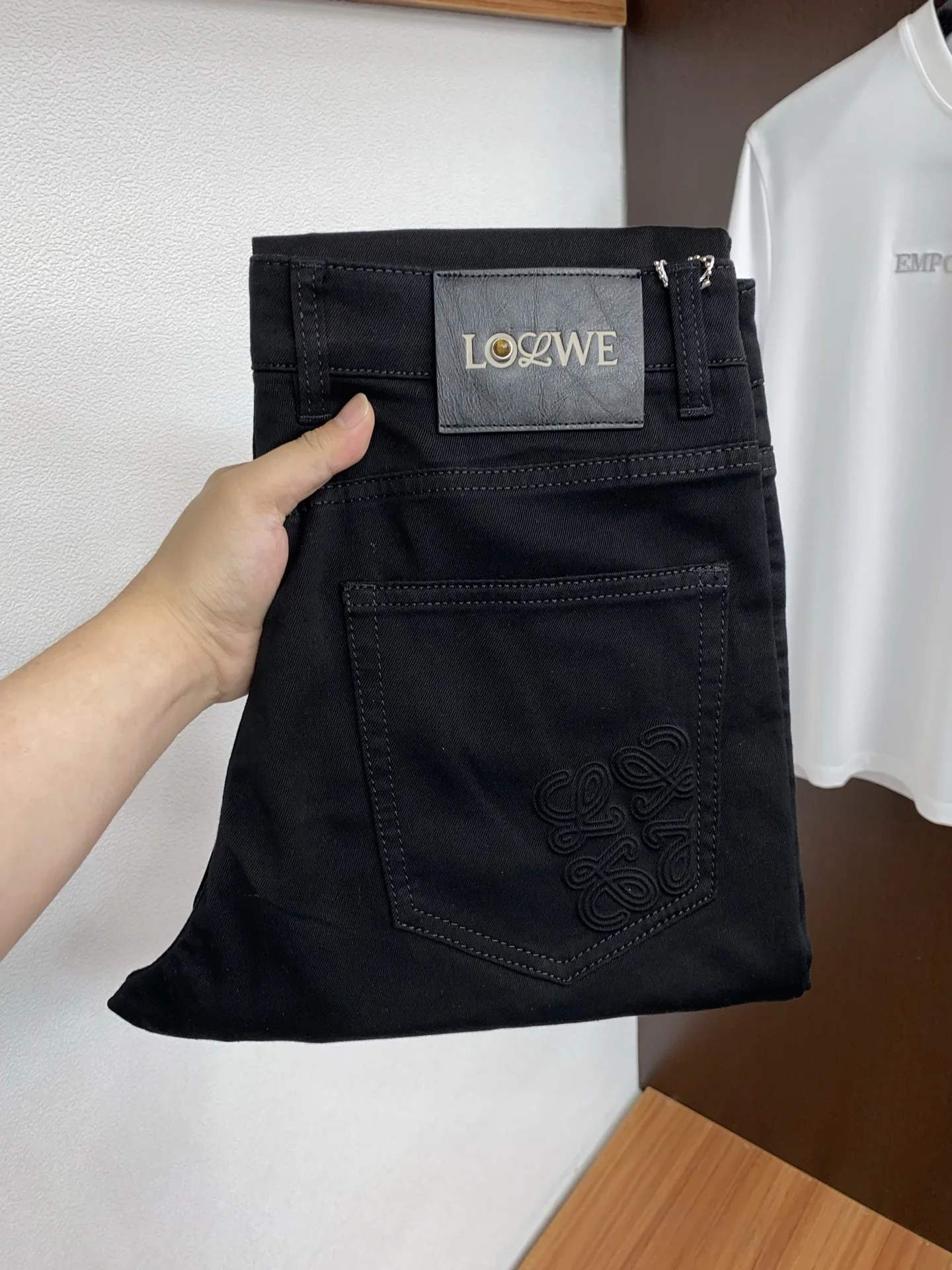 罗意威 早春新品 原单男士五袋牛仔休闲裤