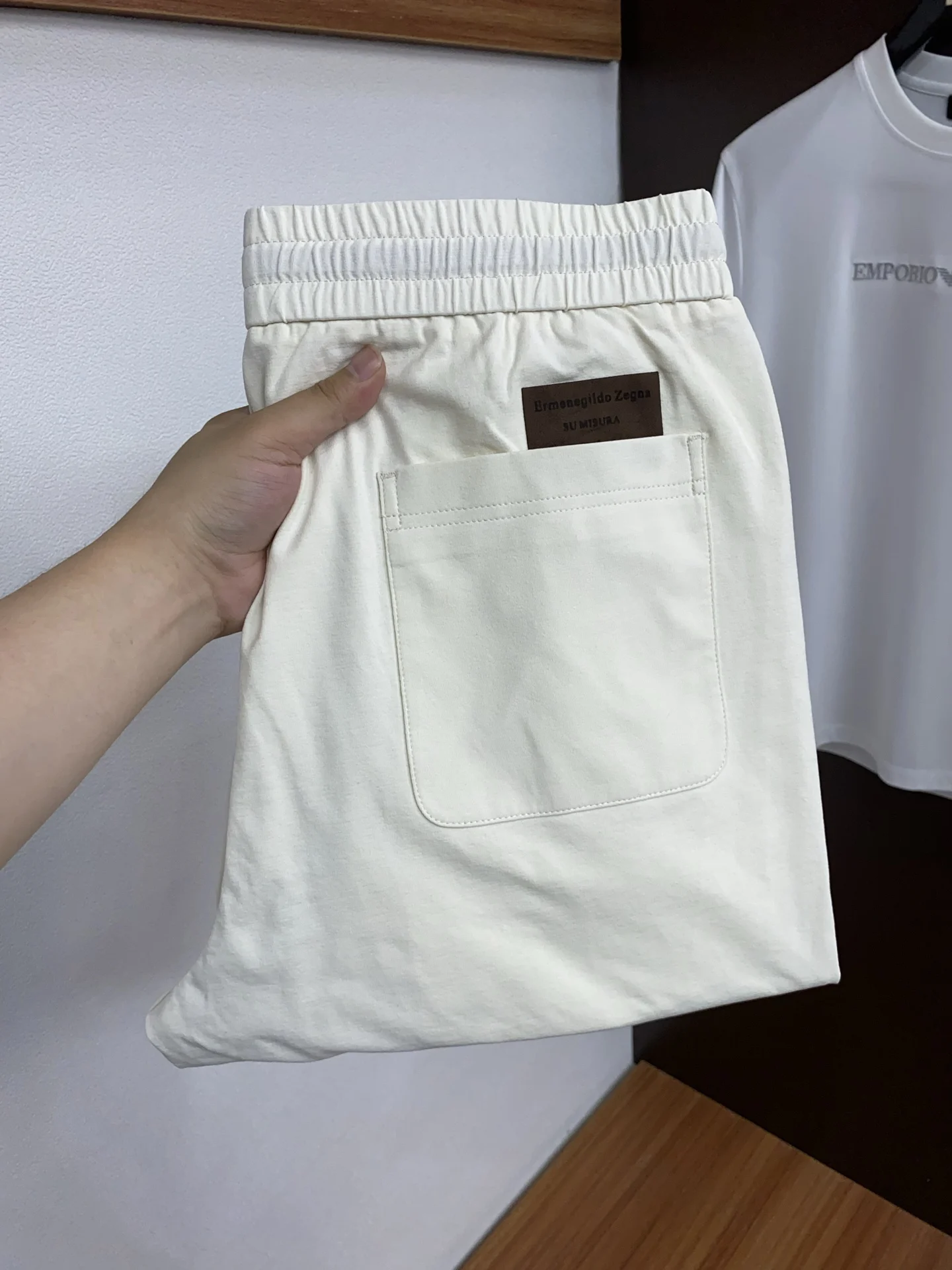 杰尼亚 2026春夏新款纯棉休闲裤 