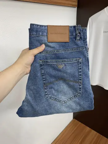 2026 SS Spring/Summer New Slim Fit Straight Leg Jeans Replica Armani Jeans