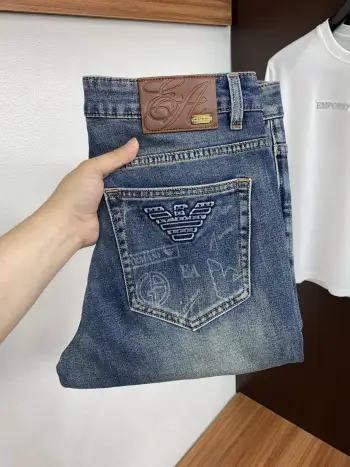 Early Spring New Arrivals Original Stock Men s Five-Pocket Denim Casual Pants Replica Armani Jeans