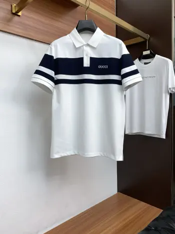 2026新款男士高端简约翻领针织短袖PoloT恤衫 高仿古奇T恤/POLO衫