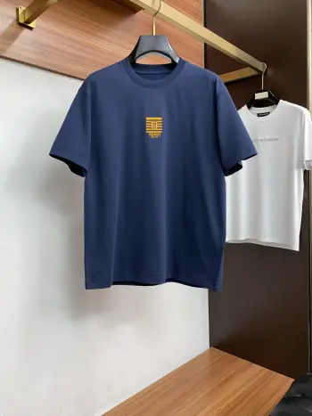 Spring/Summer New Men s Cotton Crew Neck Short Sleeve T-Shirt Replica Fendi Tshirts and Polos