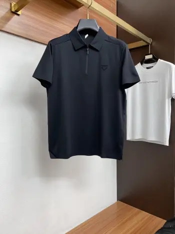 2026s经典时尚翻领 Polo衫短袖 高仿普拉达T恤/POLO衫
