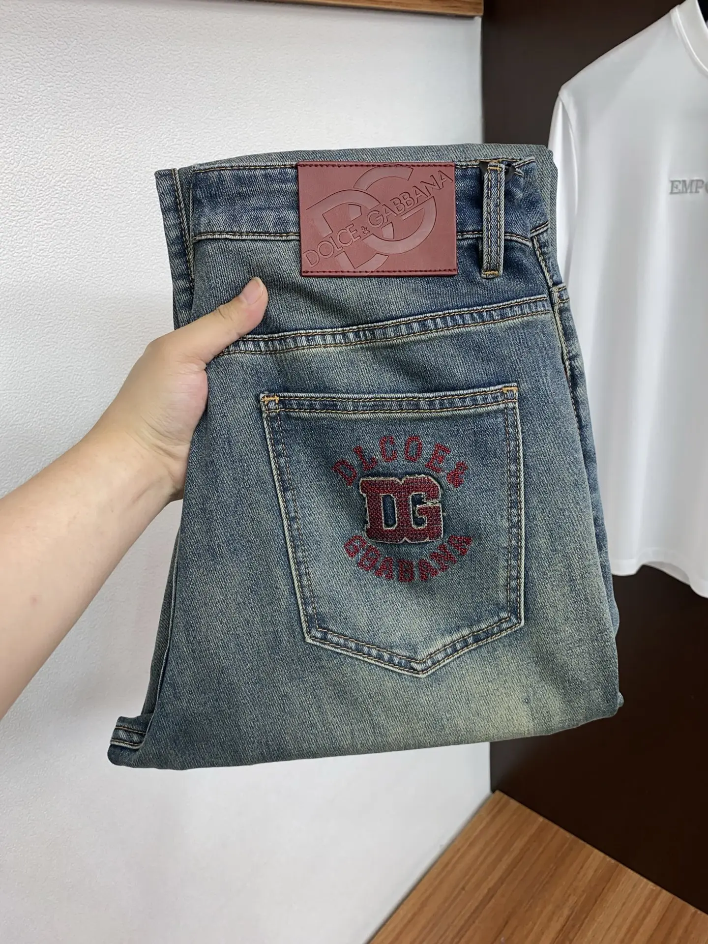 杜嘉班纳 早春新品 原单男士五袋牛仔休闲裤