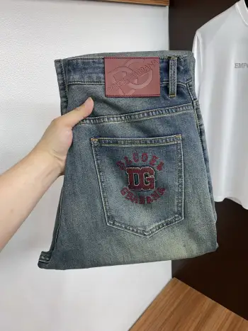 早春新品 原单男士五袋牛仔休闲裤 高仿杜嘉班纳牛仔裤