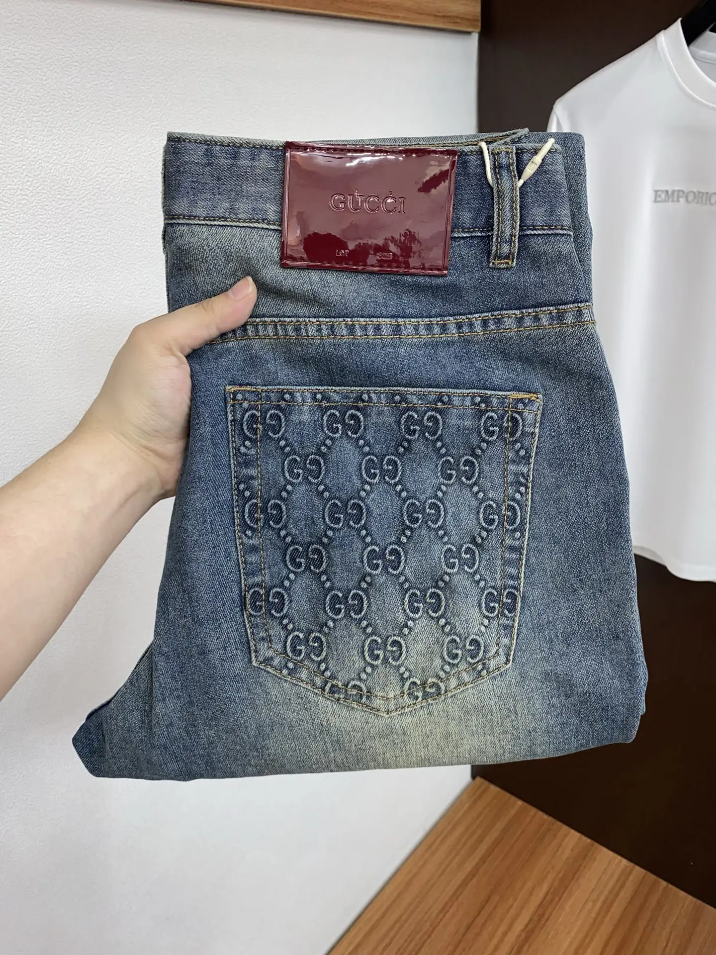 古奇 2026ss春夏新款修身小直筒牛仔裤 古奇 2026ss春夏新款修身小直筒牛仔裤