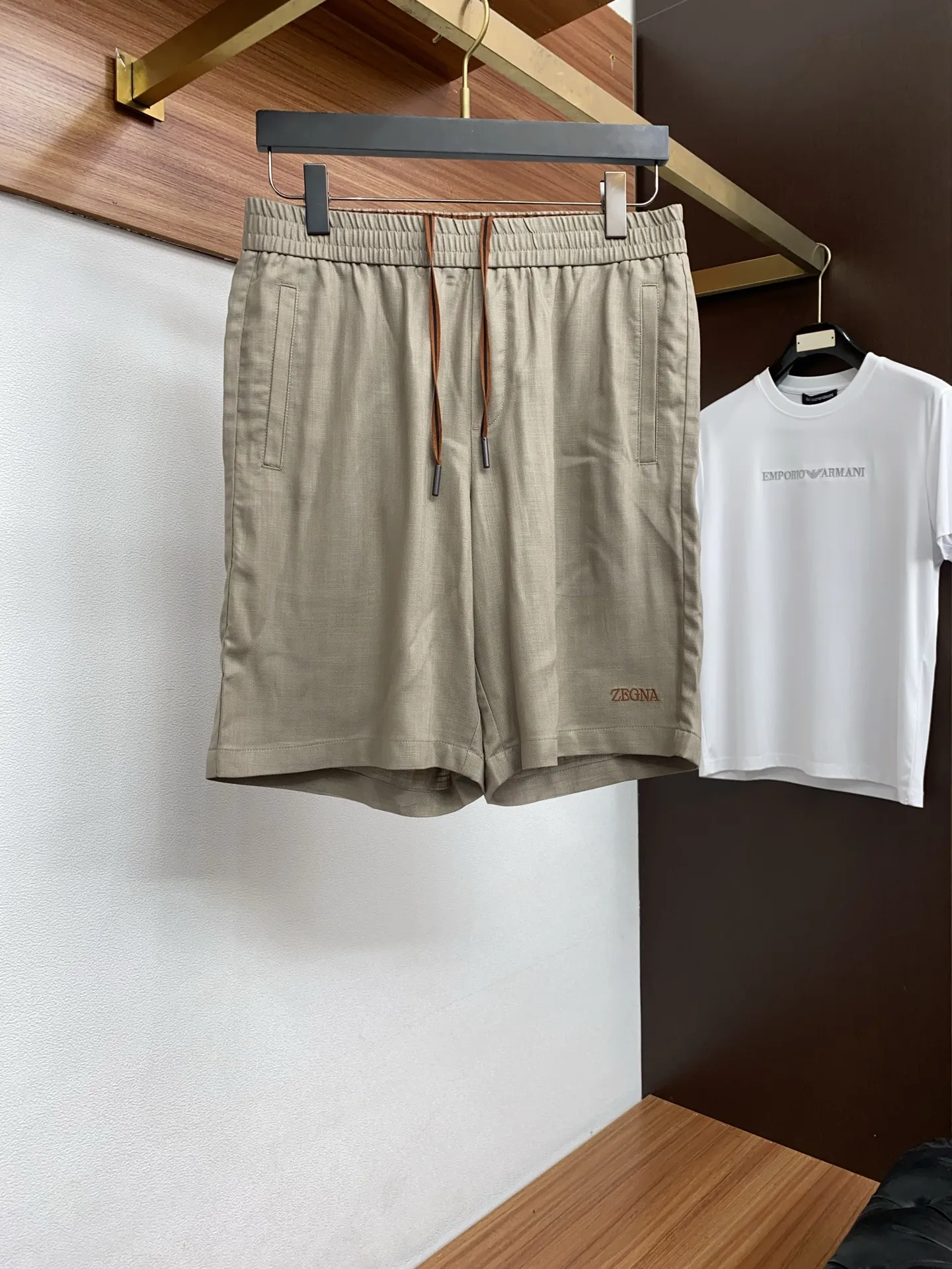 杰尼亚 春夏季新款 最新休闲短裤