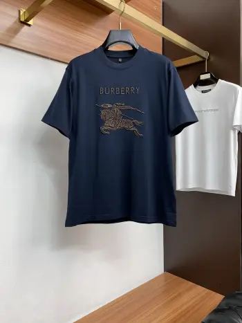 春夏新款 男士纯棉质圆领短袖T恤衫 高仿巴宝莉T恤/POLO衫