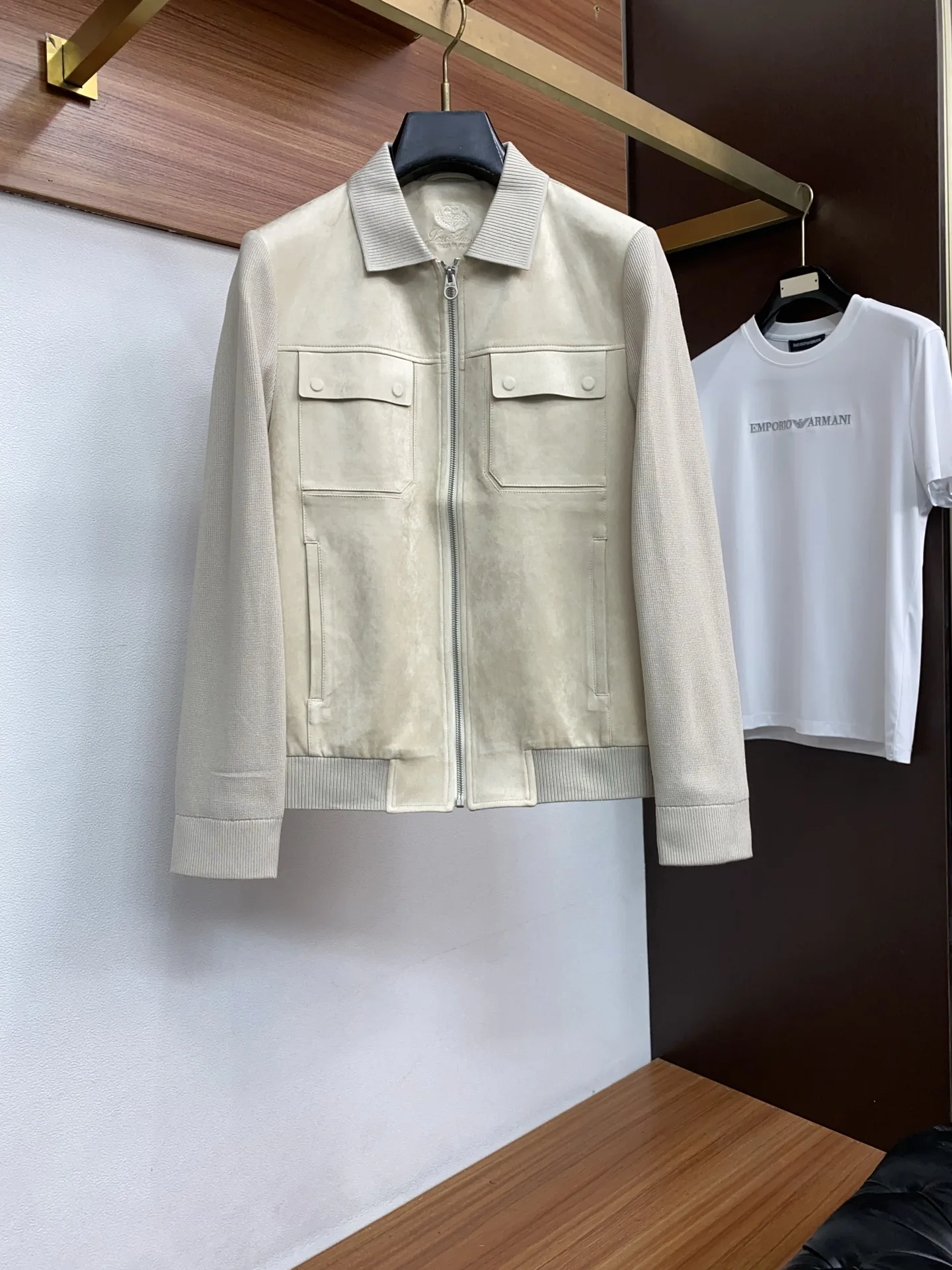 诺悠翩雅 2026新款男士休闲翻领夹克外套