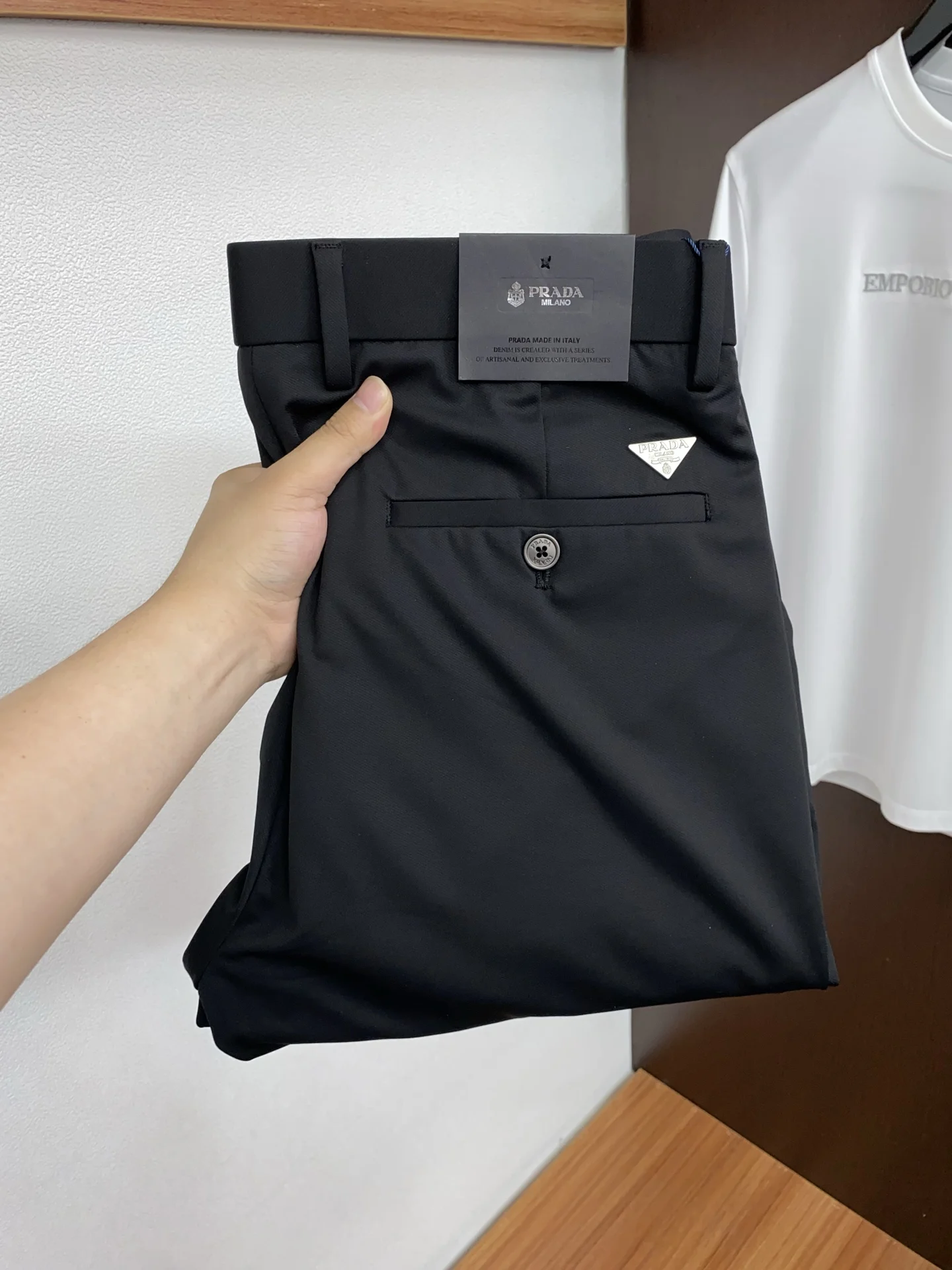 普拉达 26早春新品 男士西装休闲西裤