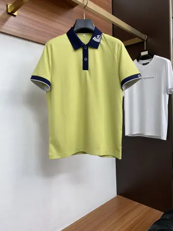 2026 Classic Fashion Lapel Polo Shirt Short Sleeve Replica Armani Tshirts and Polos