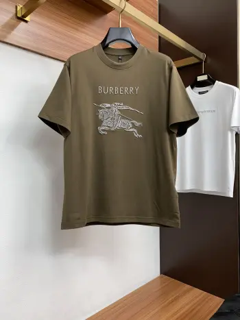 春夏新款 男士纯棉质圆领短袖T恤衫 高仿巴宝莉T恤/POLO衫