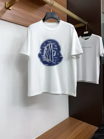 新工艺logo纯棉质微阔版圆领男士短袖T恤 高仿蒙口T恤/POLO衫