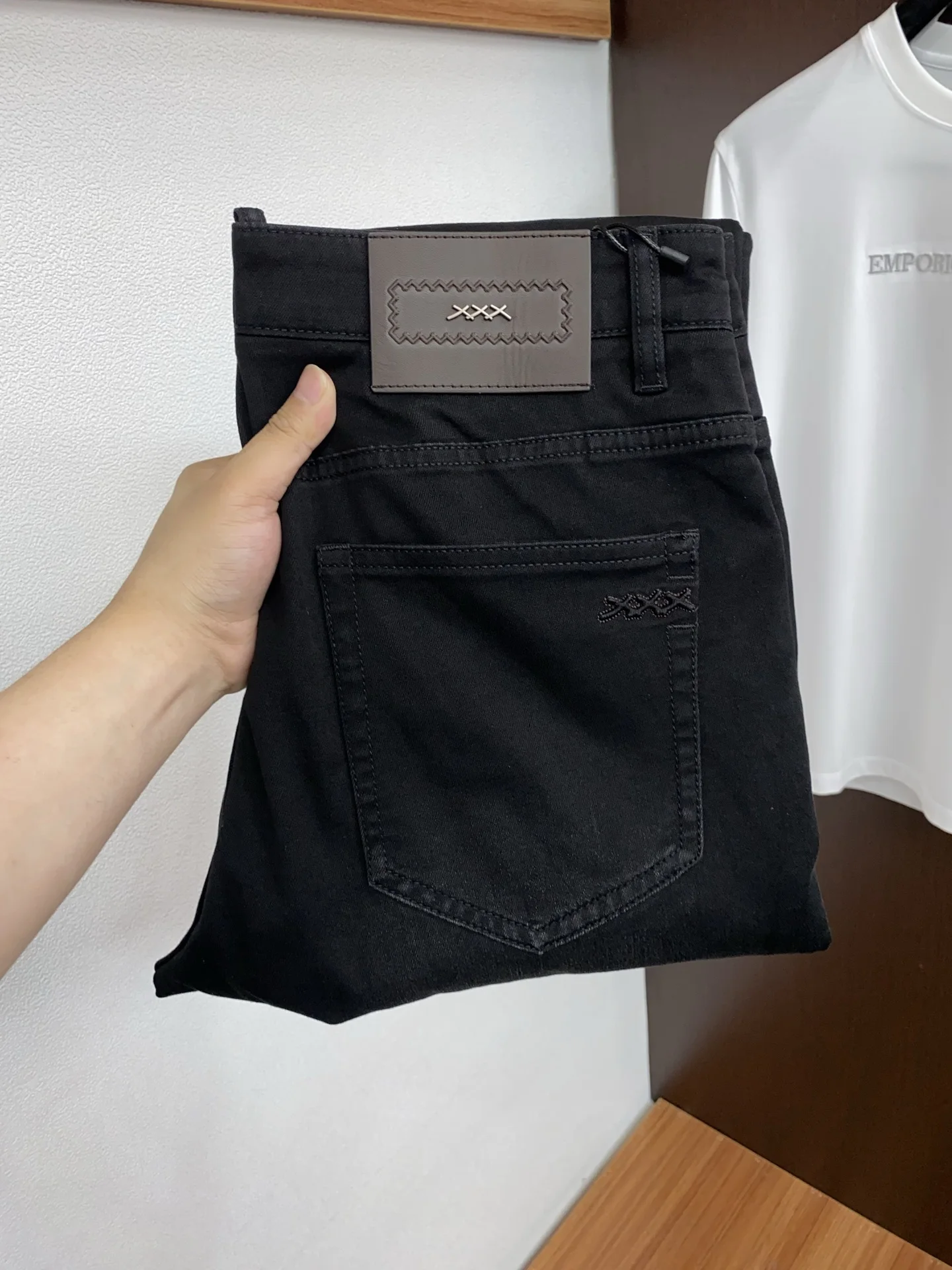 杰尼亚 早春新品 原单男士五袋牛仔休闲裤