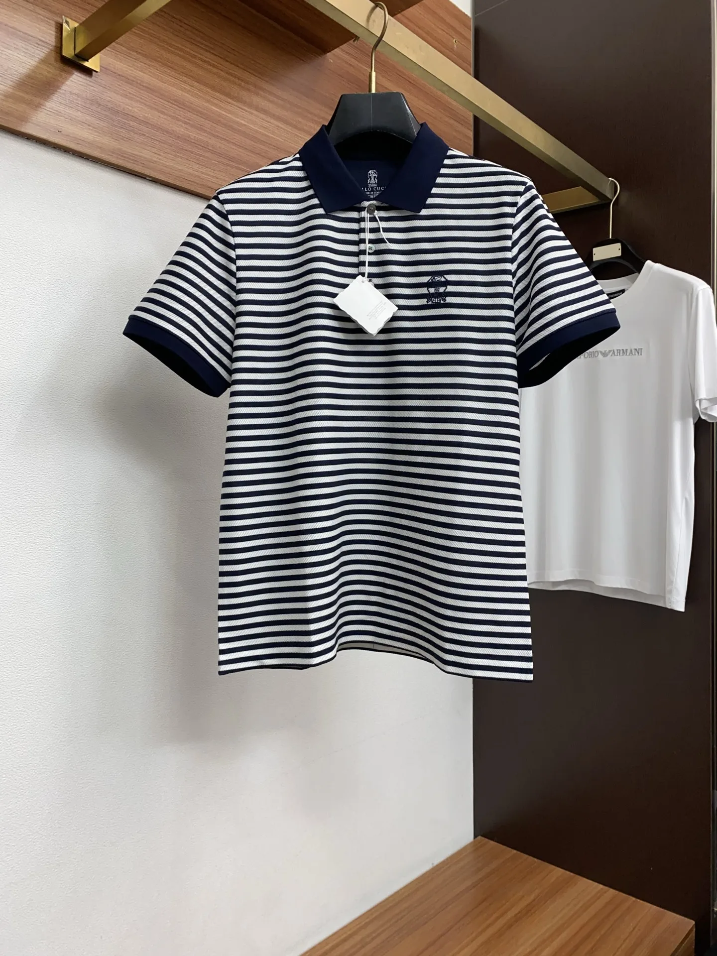 布鲁内洛库奇内利 早春新品 男士经典翻领商务Polo 布鲁内洛库奇内利 早春新品 男士经典翻领商务Polo