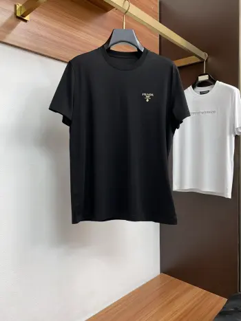 春夏新款 男士纯棉质圆领短袖T恤衫 高仿普拉达T恤/POLO衫