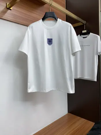 Spring/Summer New Men s 100% Cotton Crew Neck Short Sleeve T-Shirt Replica Fendi Tshirts and Polos