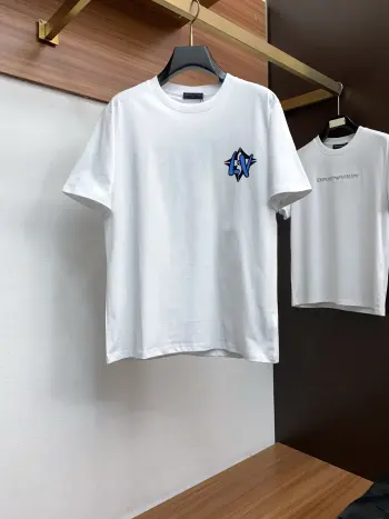 26SS春夏新款 纯棉质圆领短袖 高仿LVT恤/POLO衫