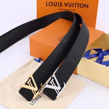 Genuine One-Piece Die-Casting Hardware Buckle Men s Belt Replica Louis Vuitton Mens Belts