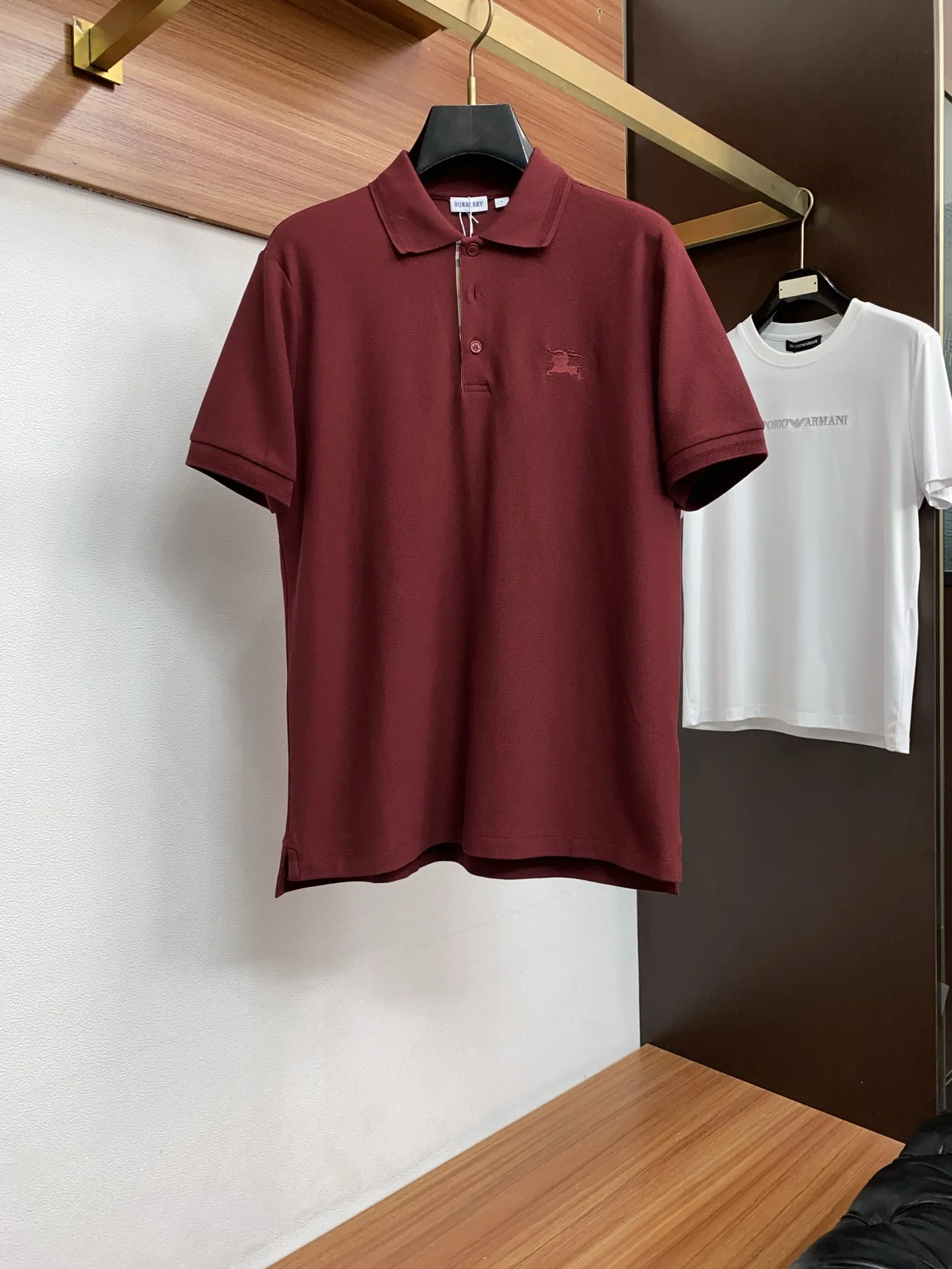 巴宝莉 早春全棉男士短袖T恤Polo衫