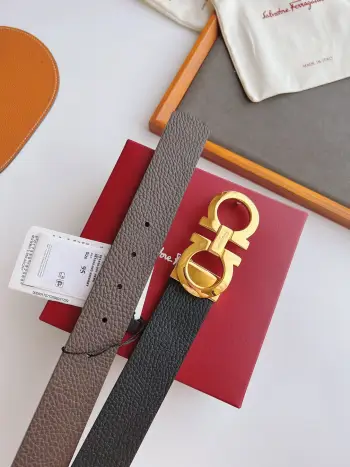 High-end custom double-sided imported men s cowhide belt Replica Ferragamo Mens Belts