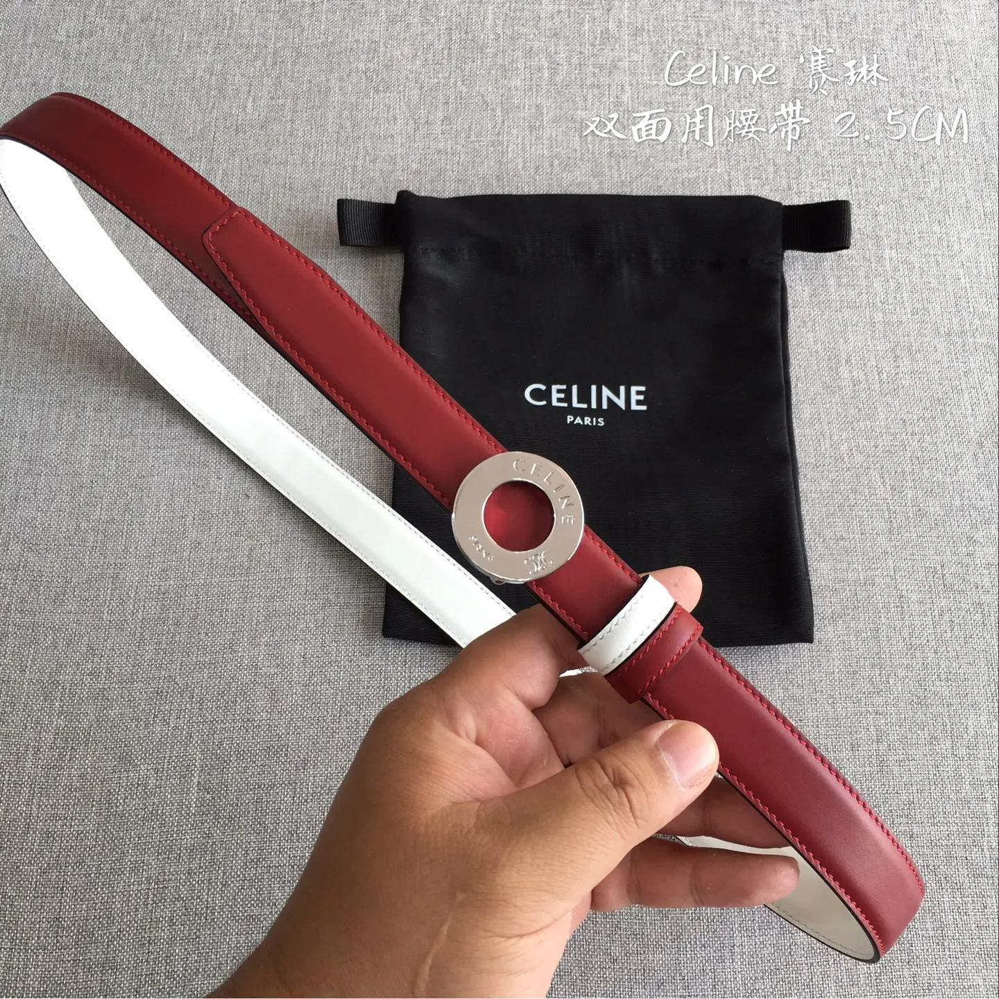 Celine New Three-Dimensional Float Buckle Women s Belt