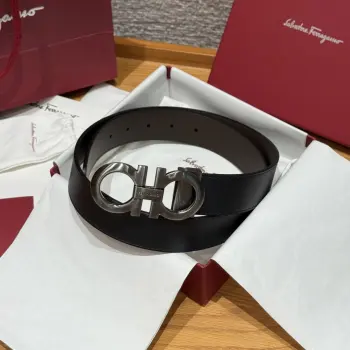 Width 3.5cm Premium Custom Men s Leather Belt Replica Ferragamo Mens Belts