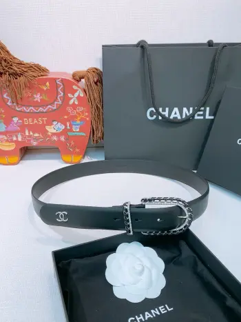 Classic pin buckle golden brass waist chain men s belt Replica Chanel Womens Belts