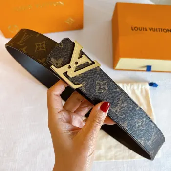 Genuine One-Piece Casting Hardware Steel Buckle Men s Belt Replica Louis Vuitton Mens Belts