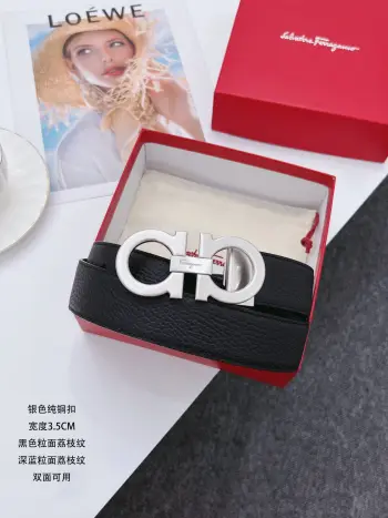 High-end custom double-sided imported men s cowhide belt Replica Ferragamo Mens Belts