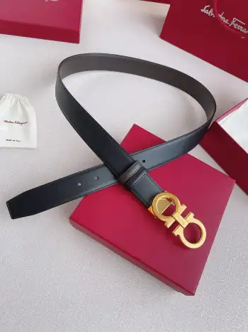 High-end custom double-sided imported men s cowhide belt Replica Ferragamo Mens Belts