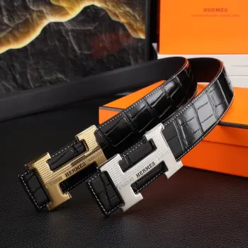 Double-sided imported cowhide men s genuine leather belt Replica Hermes Mens Belts
