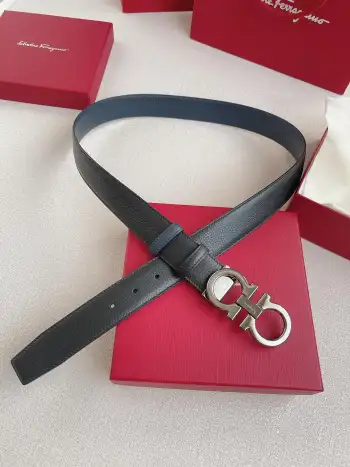 High-end custom double-sided imported men s cowhide belt Replica Ferragamo Mens Belts