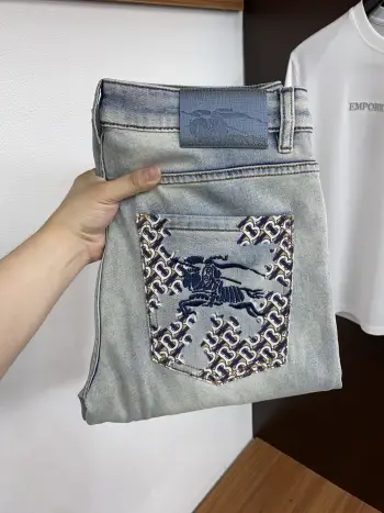 2026 Early Spring Latest Denim Collection Replica Burberry Jeans