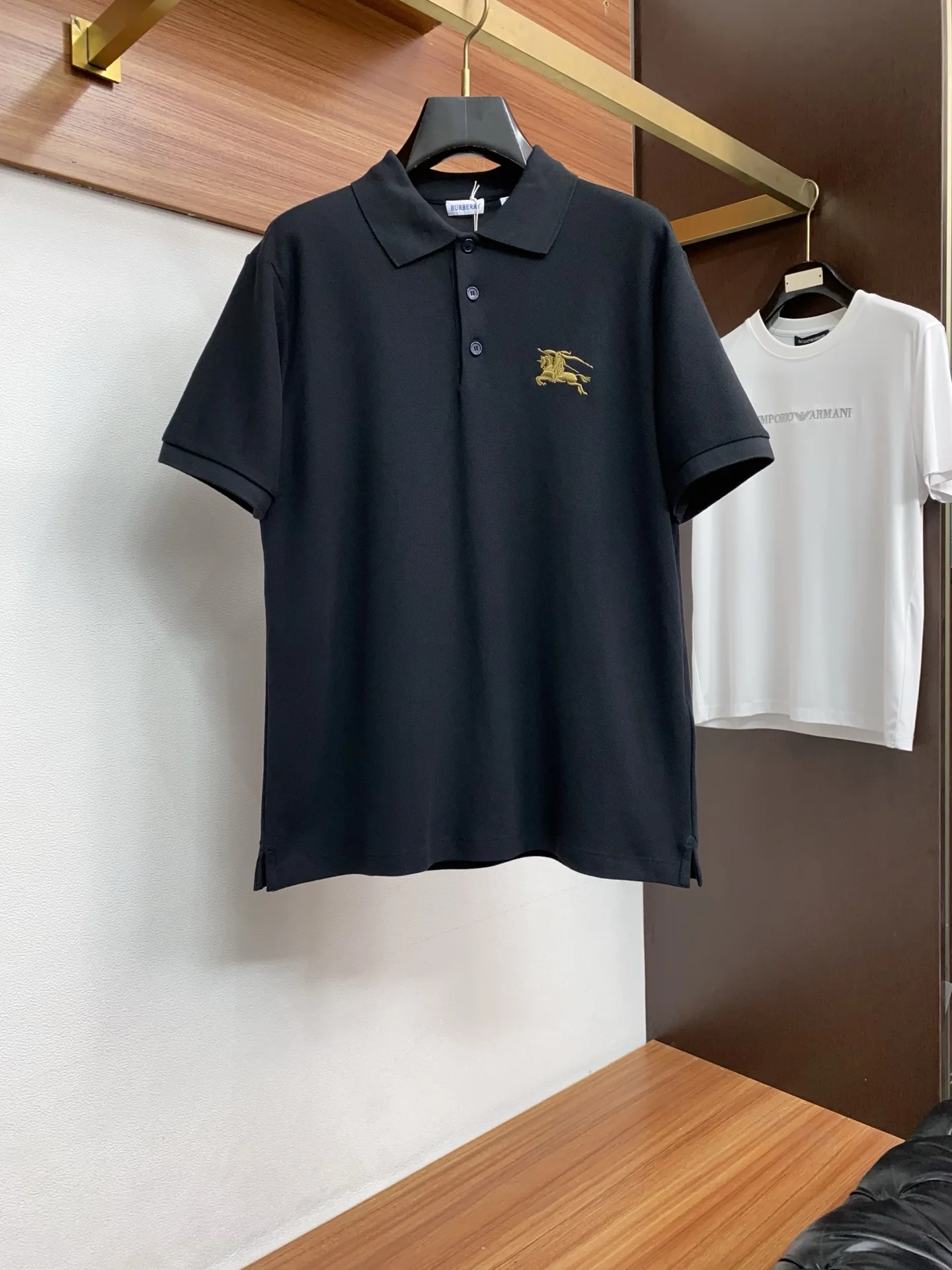 巴宝莉 早春全棉男士短袖T恤Polo衫