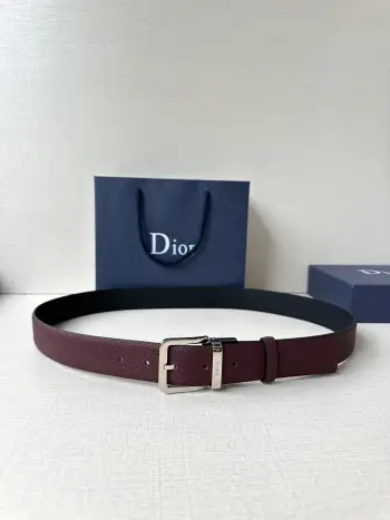 35mm Pin Buckle Belt Replica Dior Mens Belts