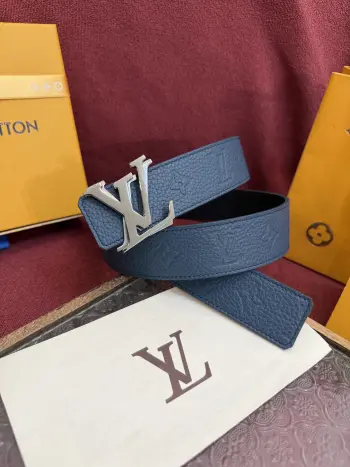 New Double-Sided Jacquard Pattern Men s Belt Replica Louis Vuitton Mens Belts