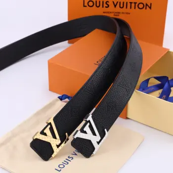 Genuine One-Piece Die-Casting Hardware Buckle Men s Belt Replica Louis Vuitton Mens Belts