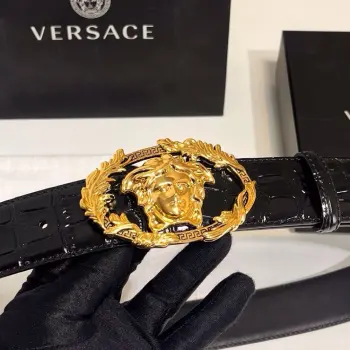 New Cowhide Leather Men s Belt Replica Versace Mens Belts