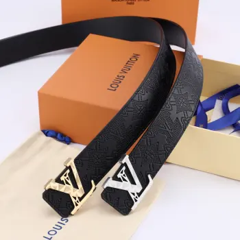 Genuine One-Piece Die-Casting Hardware Buckle Men s Belt Replica Louis Vuitton Mens Belts