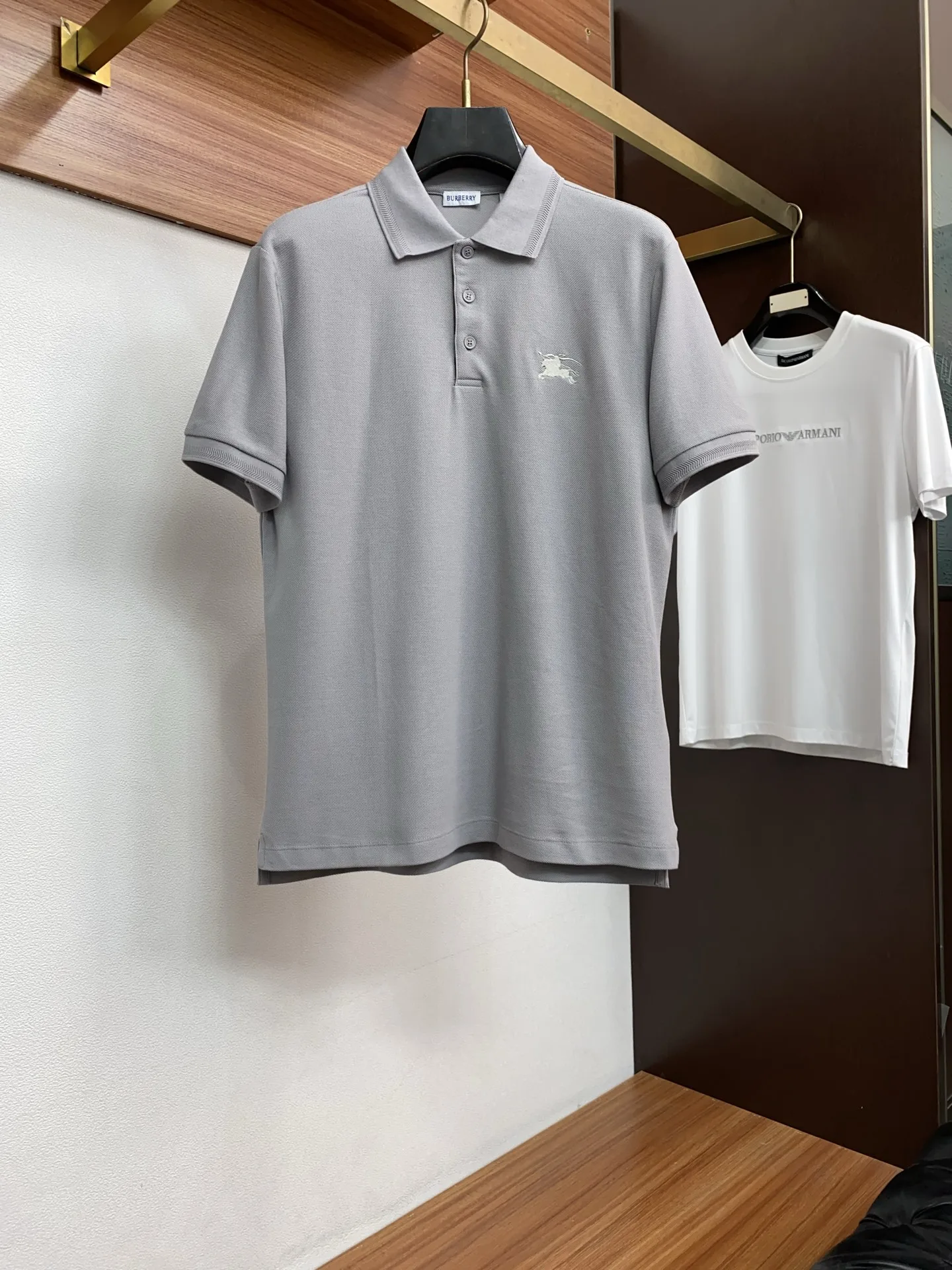 巴宝莉 早春全棉男士短袖T恤Polo衫