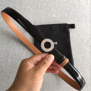 New 3D Stereo Buoy Buckle Women s Belt Replica Celine Womens Belts