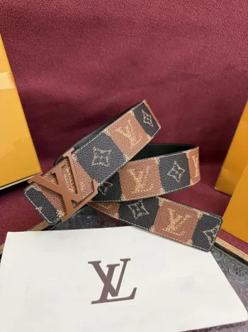 Classic Embossed Double-Sided Men s Belt Replica Louis Vuitton Mens Belts