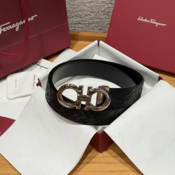 Width 3.5cm Premium Custom Men s Leather Belt Replica Ferragamo Mens Belts