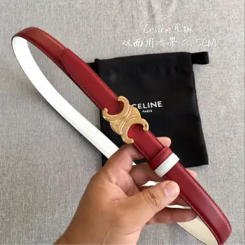 New 3D Stereo Buoy Buckle Women s Belt Replica Celine Womens Belts