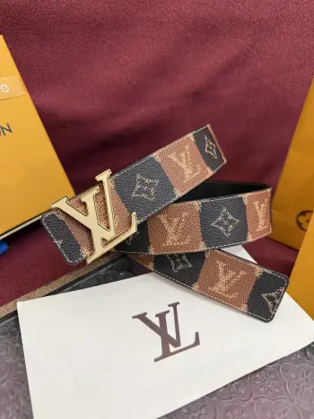 Classic Embossed Double-Sided Men s Belt Replica Louis Vuitton Mens Belts