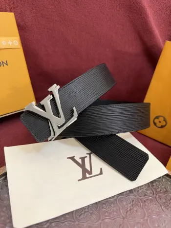 New Double-Sided Patterned Men s Belt Replica Louis Vuitton Mens Belts
