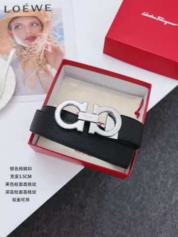 High-end custom double-sided imported men s cowhide belt Replica Ferragamo Mens Belts