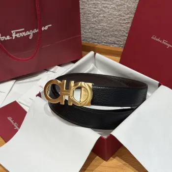 High-end custom men s double-sided imported cowhide belt Replica Ferragamo Mens Belts